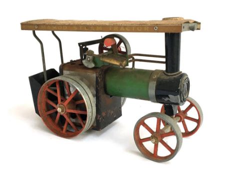 A Mamod metal steam tractor engine (af), approx. 26cmL 