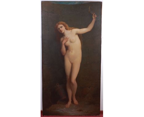 Dominique Antoine Jean-Baptiste Magaud (French 1817-1899) - The Captive (Venus), oil on canvas (re-lined, with repairs and re