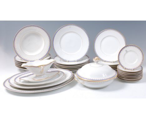 A Royal Copenhagen extensive porcelain part dinner service, circa 1890-1920, comprising 66 dinner plates, 21 side plates, 16 