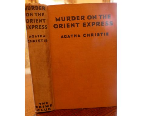 CHRISTIE, Agatha, Murder on the Orient Express, London January 1934, second impression (same month as the first), 8vo, publis