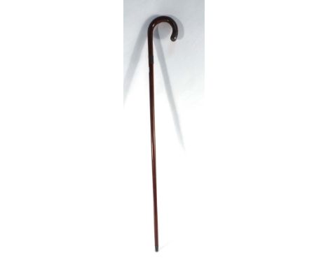 A silver mounted walking stick