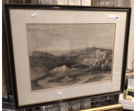 COLOURED LITHOGRAPH ''SCOTLAND DELINEATED'' 71 X 57CM IN FRAME - JOHN PARKER LAWSON