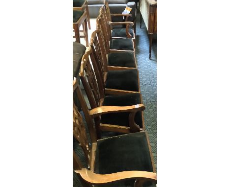 SET OF 8 CHIPPENDALE STYLE CHAIRS