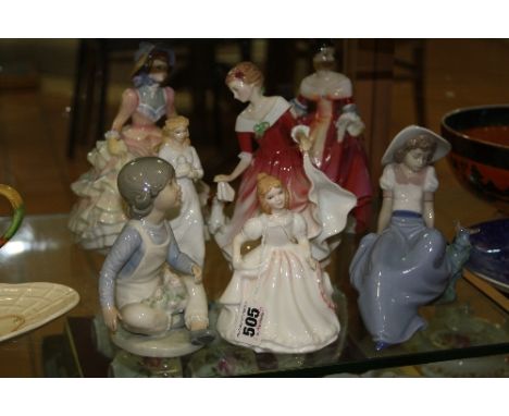 SEVEN VARIOUS FIGURES, to include Royal Doulton 'Amanda' HN2996, 'My Best Friend' HN3011, 'Southern Belle' HN2229, 'Hannah' H