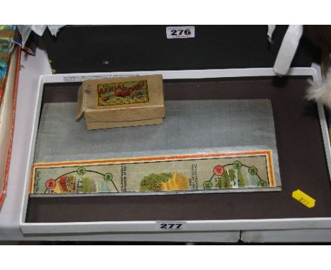 A BOXED CHAD VALLEY 'THE AERIAL DERBY' GAME, 'Kompactum' Edition, c. 1910, complete with three counters and instructions but 