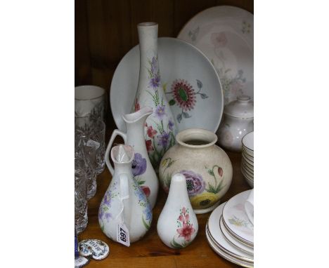 RADFORD POTTERY, to include cruet items, vases, etc (6)