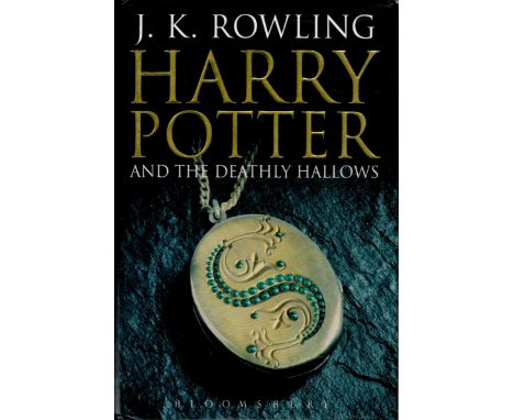 Harry Potter and The Deathly Hallows by J K Rowling 2007 First Edition Hardback Book with 607 pages published by Bloomsbury P