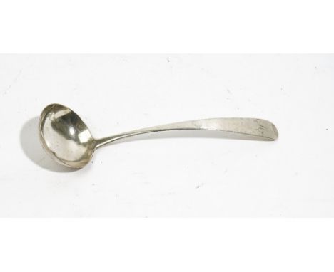 A Scottish provincial silver Old English pattern toddy ladle, by Thomas Davie, Greenock, circa 1818/30, weight 37 gms.