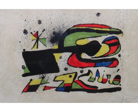 Joan Miro (Spanish 1893-1983), Space Flight, lithograph printed in colours on arches paper, signed and numberedHS XXIII/XXV i