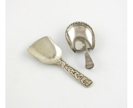 A Scottish silver caddy spoon, by Highland Home Industries of Iona, with Edinburgh marks for 1946, shovel bowl, tapering hand
