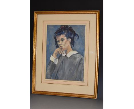 English School Portrait of a Ladyoil on board, 36cm x 26cm