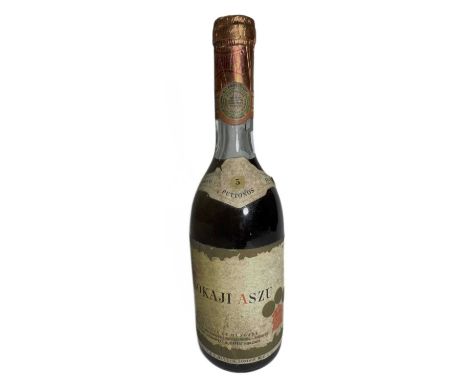 Tokaji Azu, a vintage 1959 bottle of sweet wine, 5 Puttonos, Budapest Hungary