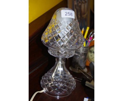 Small crystal bedroom lamp