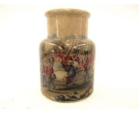 A Prattware jar "Fall of Sebastopol" 
