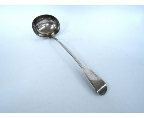 A silver ladle, London 1801 