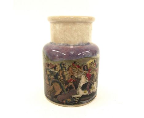 A Prattware jar "Charge Of The Scotch Greys At Balaklava" 