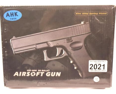 New old stock unopened airsoft pistol. P&amp;P Group 2 (£18+VAT for the first lot and £3+VAT for subsequent lots) 