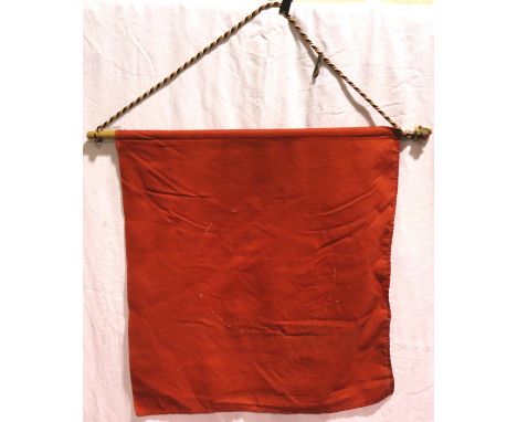 Formerly double sided WWII Nazi banner, denazified and used by a Berlin family when allegiances changed to USSR at the end of