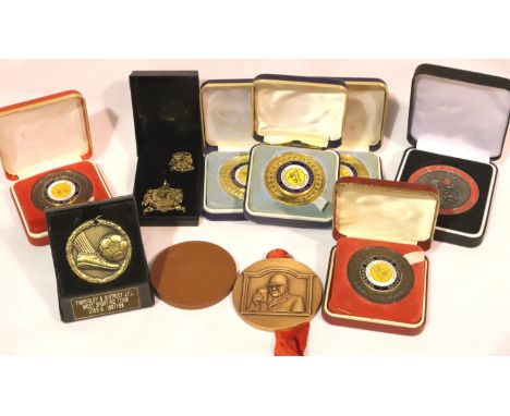 Collection of mixed boxed sporting medals and awards. P&amp;P Group 1 (£14+VAT for the first lot and £1+VAT for subsequent lo
