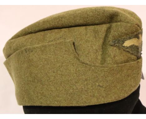 Re-enactors film prop German side cap. P&amp;P Group 2 (£18+VAT for the first lot and £3+VAT for subsequent lots) 