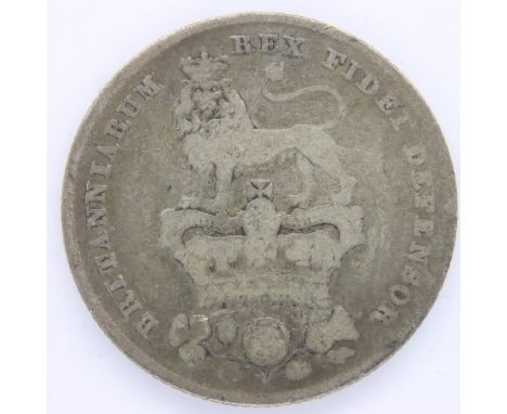 1829 silver shilling of George IV. P&amp;P Group 1 (£14+VAT for the first lot and £1+VAT for subsequent lots) 