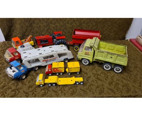 Vintage playworn Tonka toys.