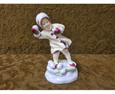Royal Worcester F.C. Doughty figure "December" 160mm tall.