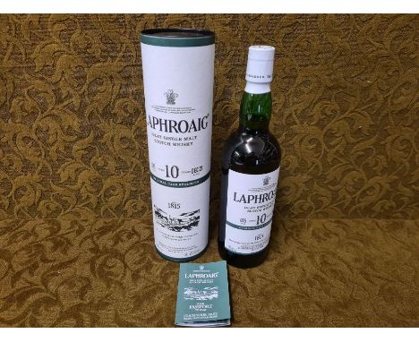 Laphroaig Islay Single Malt Scotch Whisky aged 10 years 56.5% vol. 700ml.