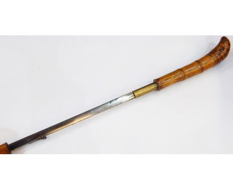 19th century bamboo sword stick