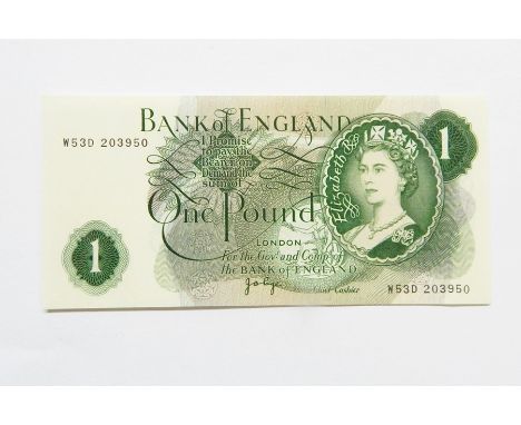 50 x J B Page 1970-77 one pound notes, 50 x L K O'Brien 1960-61 one pound notes and 50 x J S Fforde 1966-70 one pound notes 