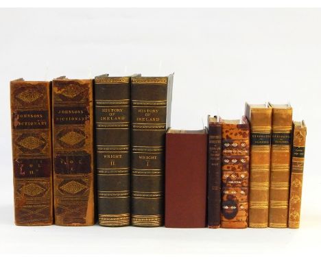 Johnson, Samuel "A Dictionary of the English Language ...", London 1825, 2 vols, frontis portrait to vol 1 only, some foxing 