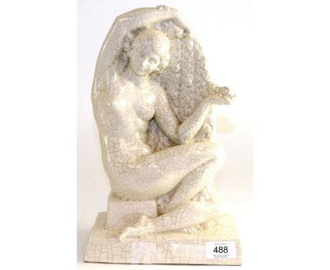 A ceramic sculpture by Emmanuel Juels Descamps (1869-1950) French, circa 1930