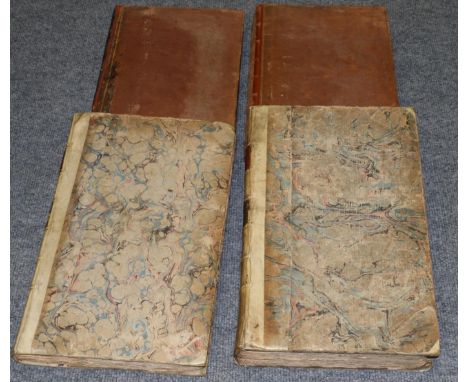 Shaw (Rev. Stebbing) The history and antiquities of Staffordshire, 1798, 1801, London, Nichols, 2 volumes tall folio, large p