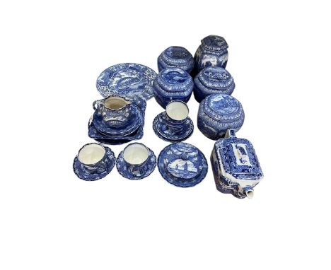 Collection of Maling North East Exhibition 1929, Ringtons Maling Ware ginger jars, etc.