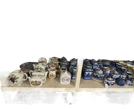 Large collection of Ringtons, Chintz design, Maling Lustre, commemorative teapots, etc.
