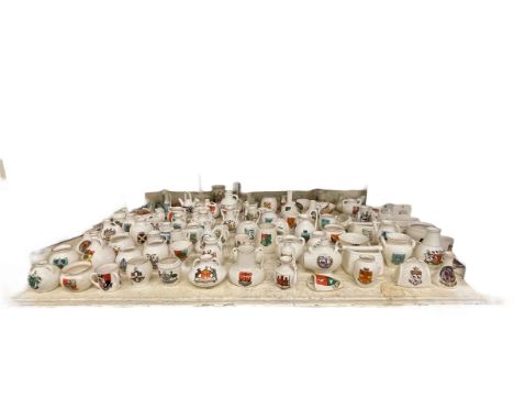 Collection of crested china including Goss.