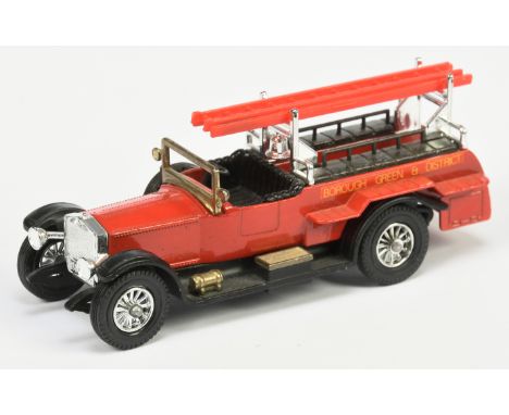 Matchbox Models of Yesteryear Y6 Rolls Royce Fire Engine - Pre-production colour trial model - dark red body without cast rea