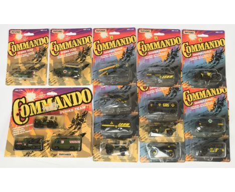 Matchbox Superfast Group of Commando Series Military Vehicles Both Dagger Force &amp; Strike Team Models Including Strike Tea