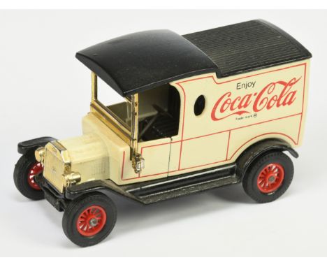 Matchbox Models of Yesteryear Y12 Ford Model T Van 'Coca Cola' - 5 line tampo print body, black seats, gold plated windscreen