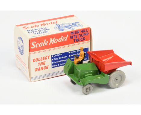 Matchbox Models of Yesteryear Scale Model "The Perfect Toy" MICA re-issue - Muir Hill Site Dump Truck - green with red tipper