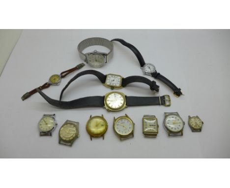 Mechanical wristwatches including lady's Smiths, Timex, Oris, Sekonda, etc. 