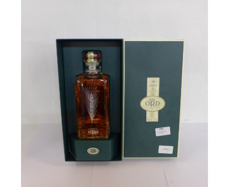 One bottle of Glen Ord Single Malt Scotch Whisky, Aged 28 years, limited edition, bottled in 2003, with box, 70cl 