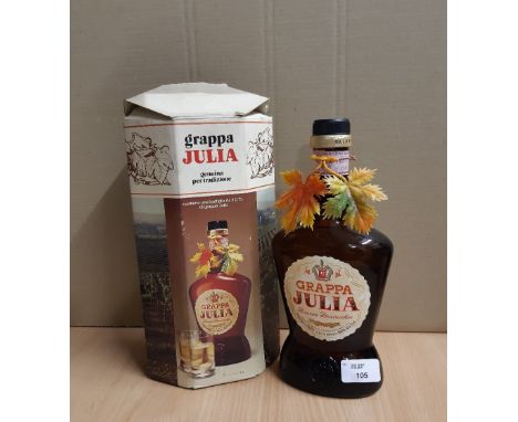75cl bottle Stock Grappa Julia, level at low neck, boxed