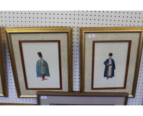 Dadley / William Poole after Octavien Dalvinart (fl. c. 1800), four coloured lithographs, 'A Bosniac, A Jew, An Armenian and 