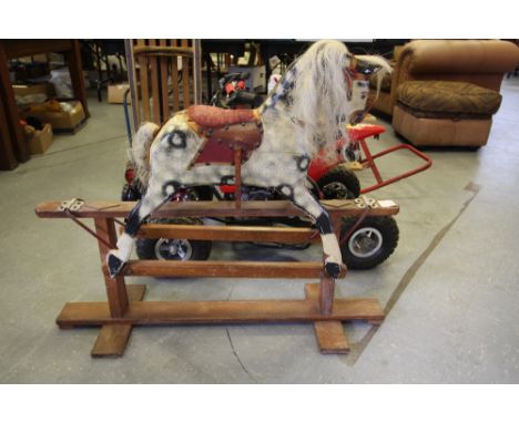 husky rocking horse