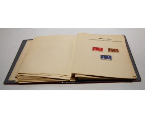 A schoolboy stamp album and contents, mainly being Commonwealth examples; together with various loose stamps etc 