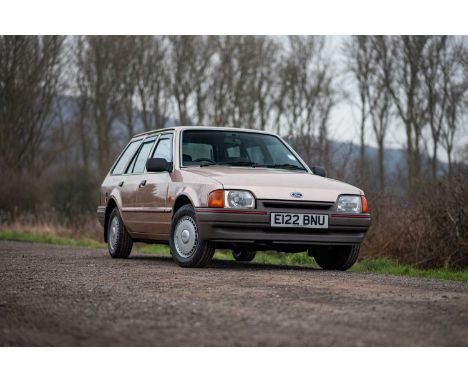 Registration – E122 BNUChassis No. – WF0NXXGCANHM13720M.O.T. – October 2025Odometer – 17,000Although a 1988 Ford Escort could
