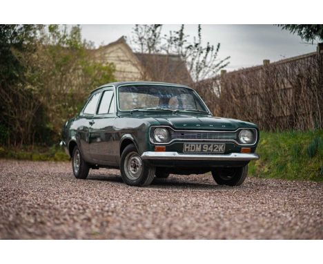 Registration – HDM 942KChassis No. – CE.AT.LU.25972M.O.T. – ExemptOdometer – 1200This fabulous 1972 Ford Escort, offered at N