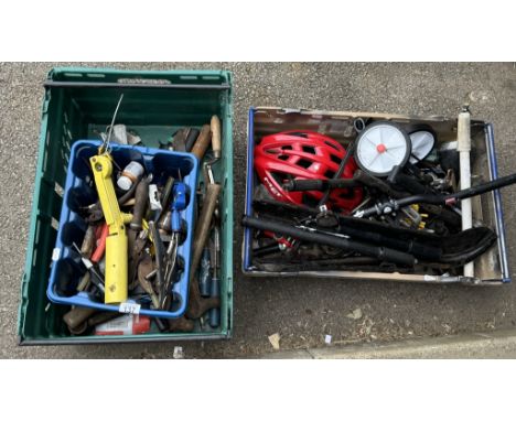 A box of tools &amp; bike accessories