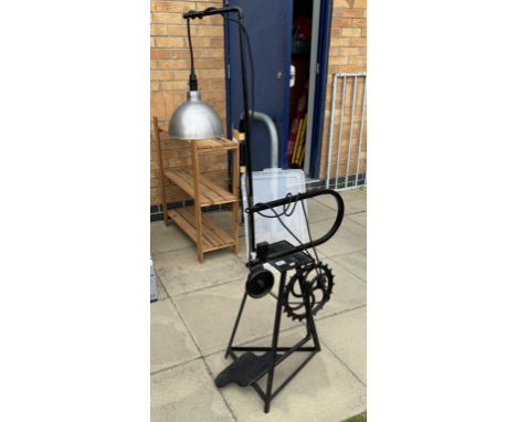 A Metal architectural lamp